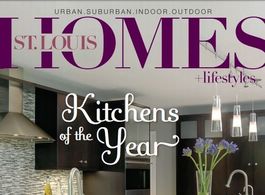 The Design Source LTD. Press, St. Louis Homes + Lifestyles Suburban Modern Glamor kitchen design, January 2012